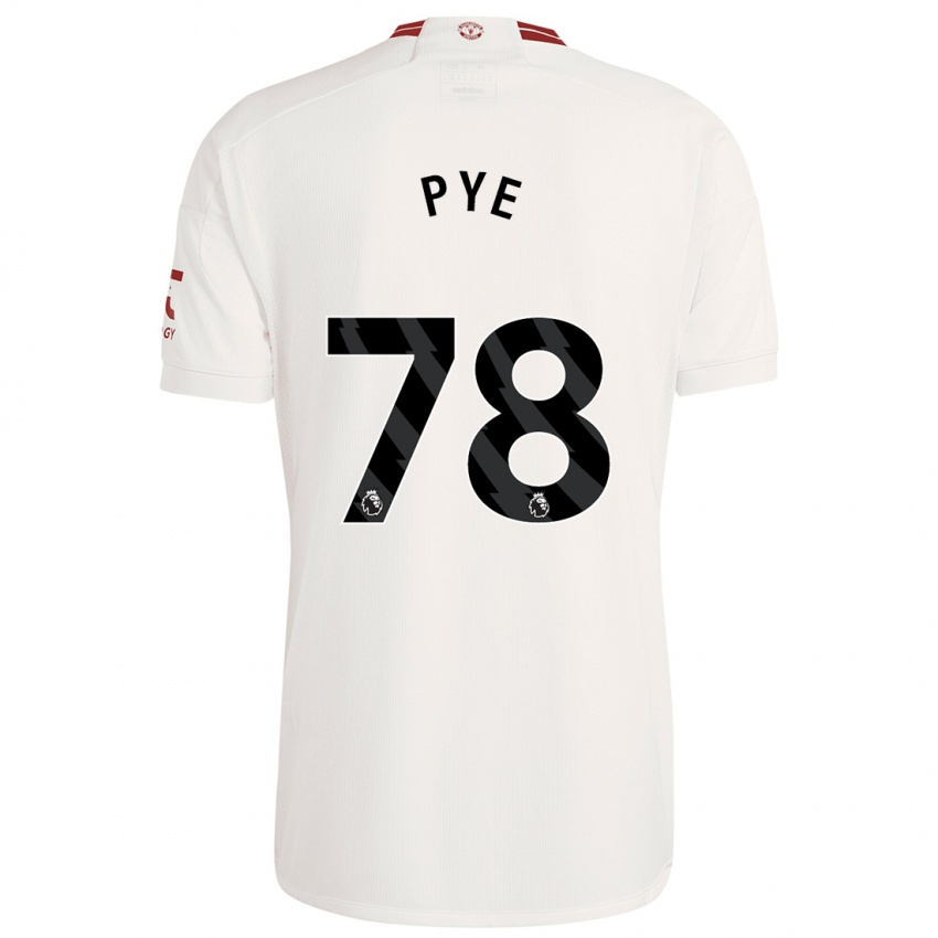 Bambino Maglia Logan Pye #78 Bianco Kit Gara Third 2023/24 Maglietta