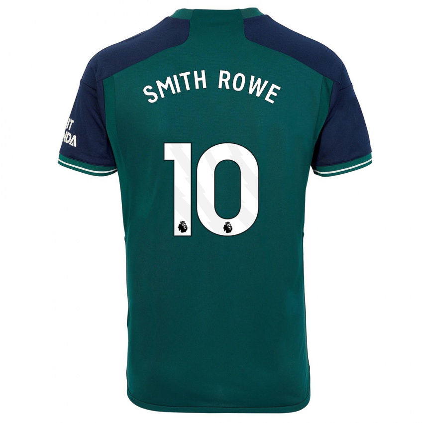 Bambino Maglia Emile Smith Rowe #10 Verde Kit Gara Third 2023/24 Maglietta