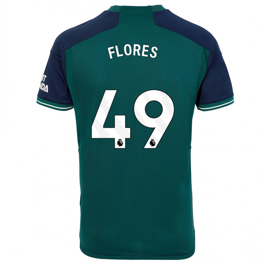 Bambino Maglia Marcelo Flores #49 Verde Kit Gara Third 2023/24 Maglietta