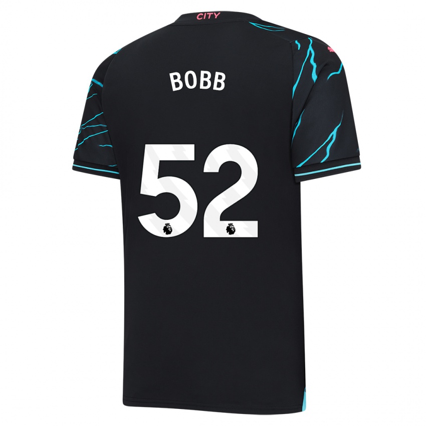 Bambino Maglia Oscar Bobb #52 Blu Scuro Kit Gara Third 2023/24 Maglietta