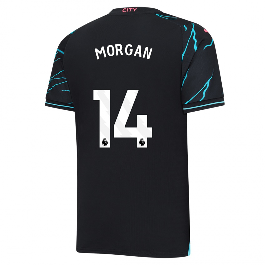 Bambino Maglia Esme Morgan #14 Blu Scuro Kit Gara Third 2023/24 Maglietta