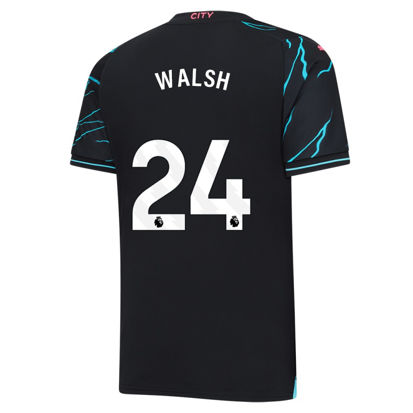 Bambino Maglia Keira Walsh #24 Blu Scuro Kit Gara Third 2023/24 Maglietta