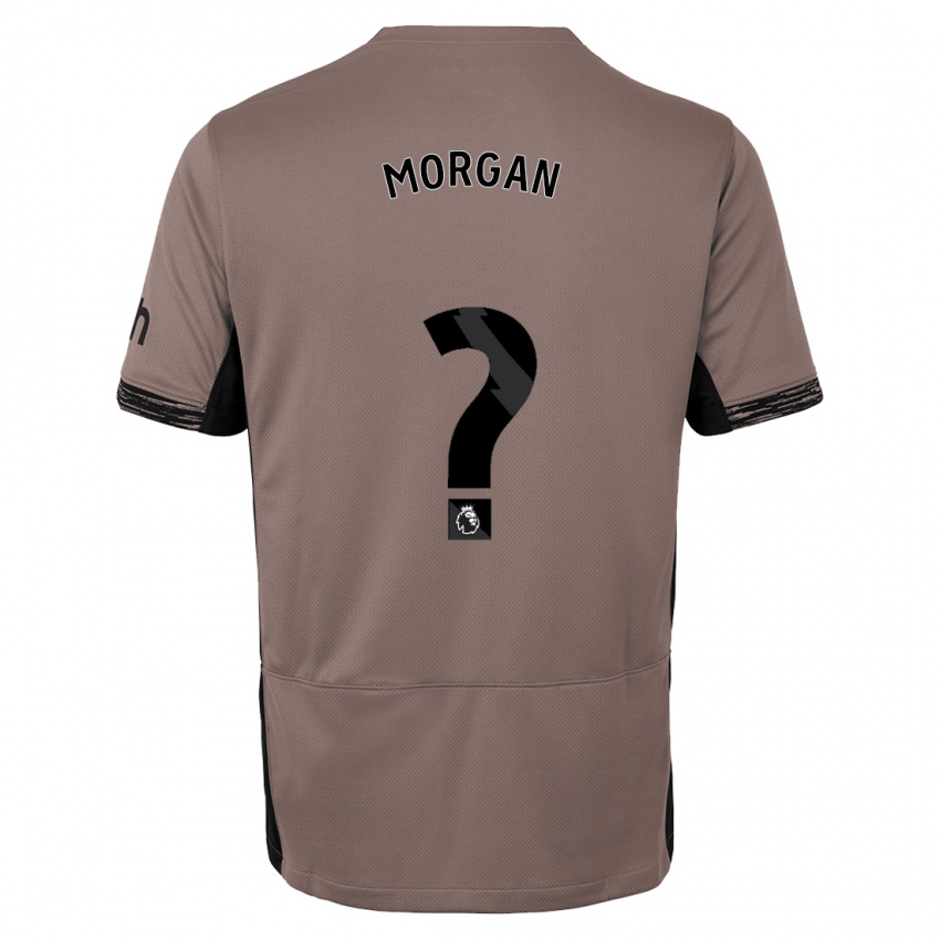 Bambino Maglia Kieran Morgan #0 Beige Scuro Kit Gara Third 2023/24 Maglietta