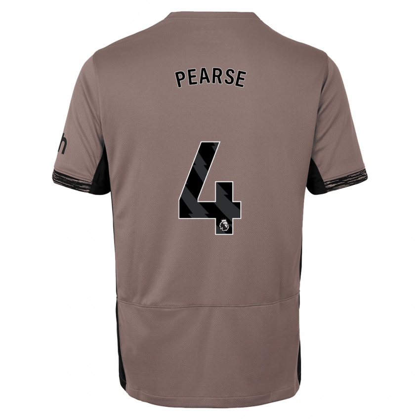 Bambino Maglia Gracie Pearse #4 Beige Scuro Kit Gara Third 2023/24 Maglietta