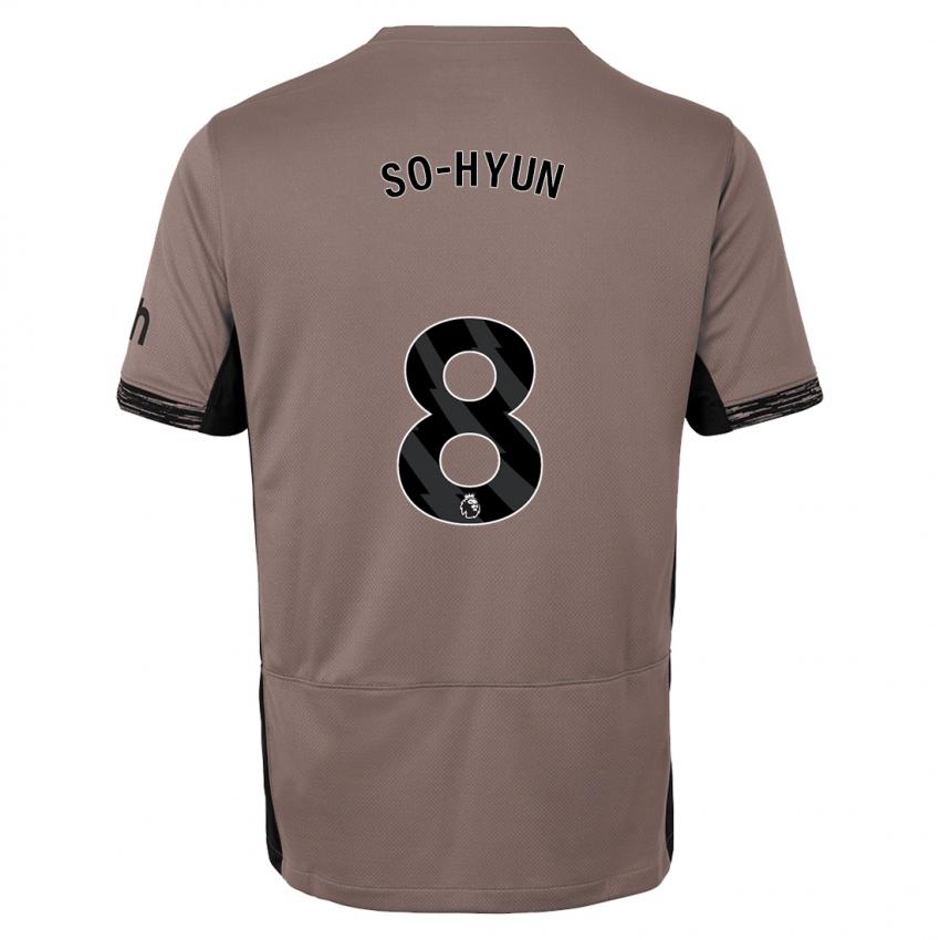 Bambino Maglia Cho So-Hyun #8 Beige Scuro Kit Gara Third 2023/24 Maglietta