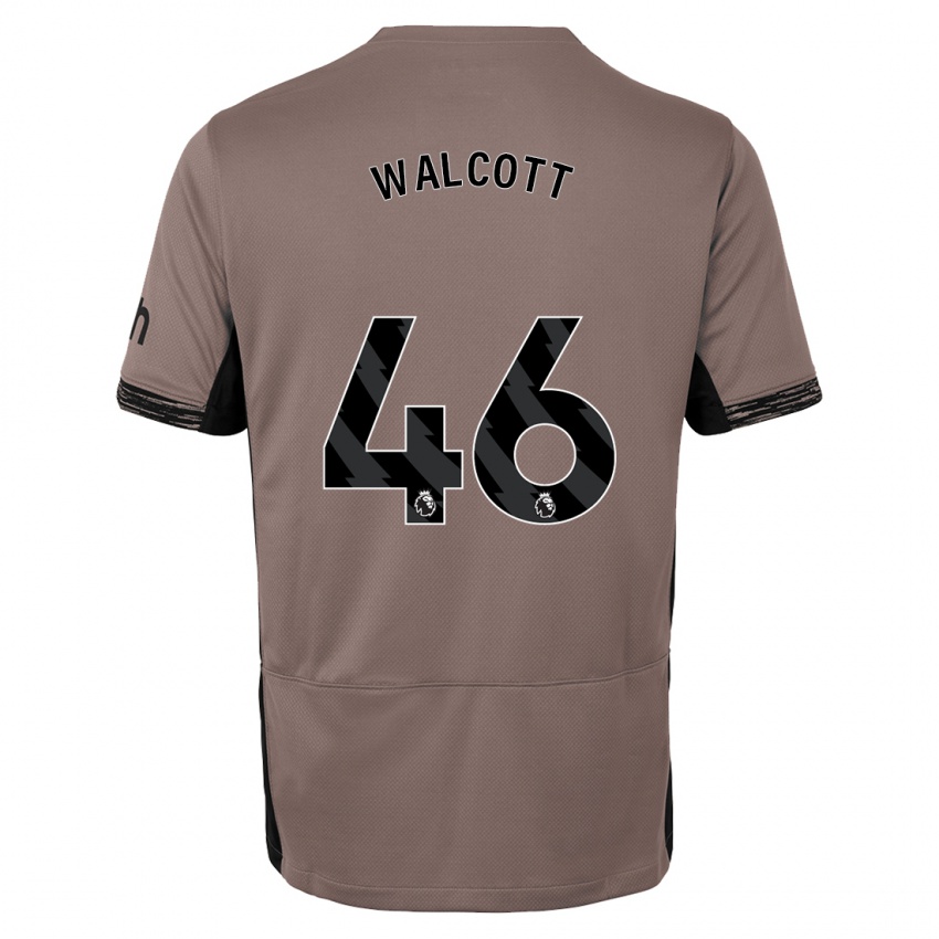 Bambino Maglia Malachi Fagan Walcott #46 Beige Scuro Kit Gara Third 2023/24 Maglietta