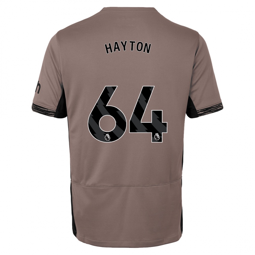 Bambino Maglia Adam Hayton #64 Beige Scuro Kit Gara Third 2023/24 Maglietta