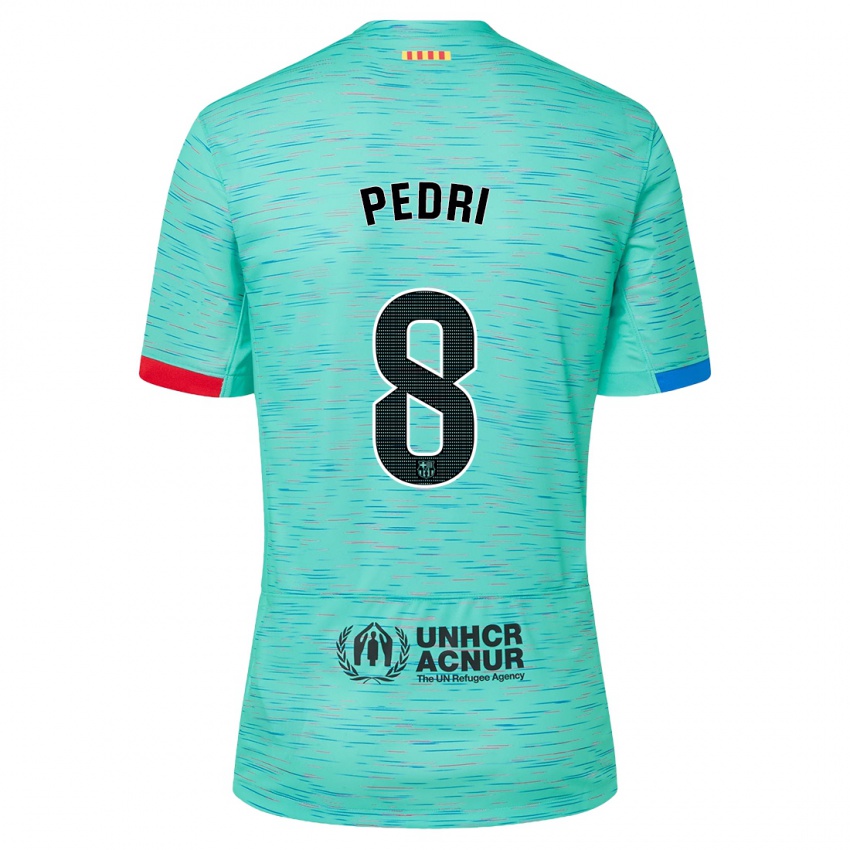 Bambino Maglia Pedri #8 Acqua Chiara Kit Gara Third 2023/24 Maglietta