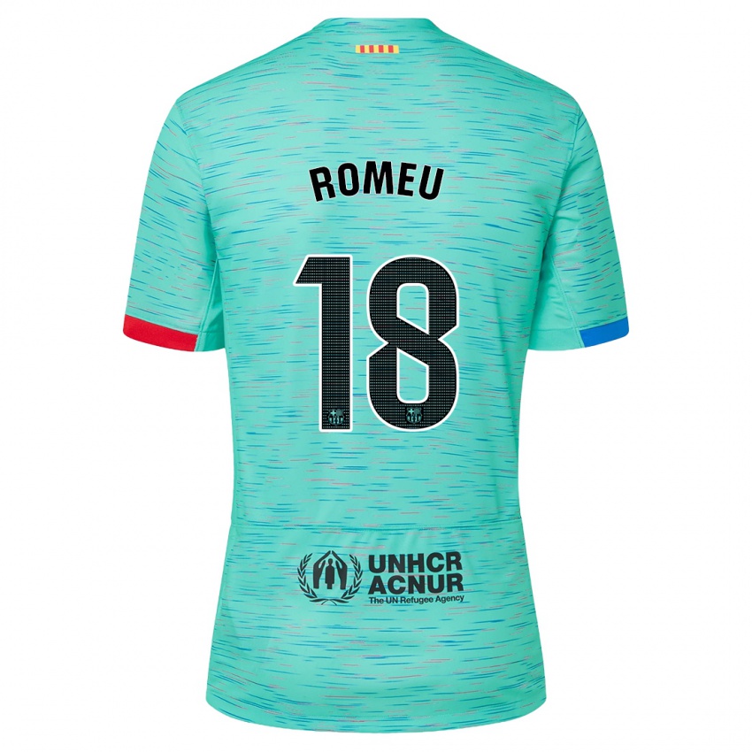 Bambino Maglia Oriol Romeu #18 Acqua Chiara Kit Gara Third 2023/24 Maglietta