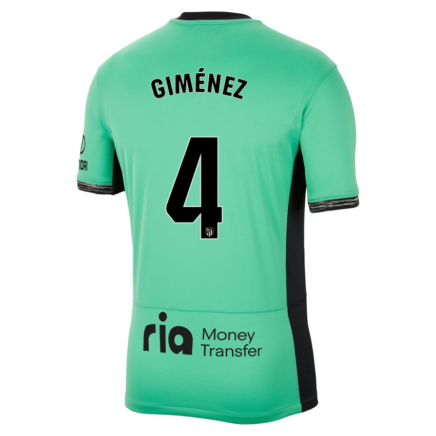 Bambino Maglia Félix Giménez #4 Verde Primavera Kit Gara Third 2023/24 Maglietta