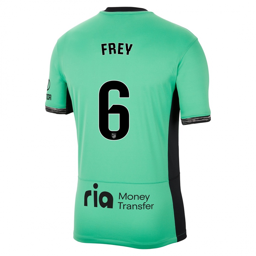 Bambino Maglia Darío Frey #6 Verde Primavera Kit Gara Third 2023/24 Maglietta