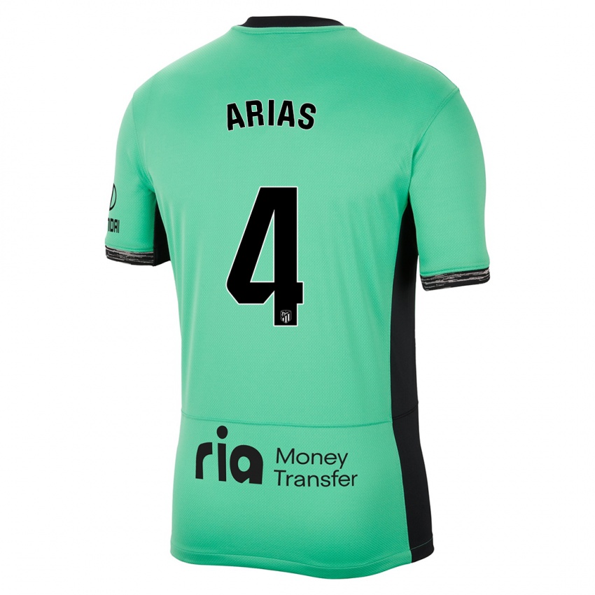 Bambino Maglia Santiago Arias #4 Verde Primavera Kit Gara Third 2023/24 Maglietta