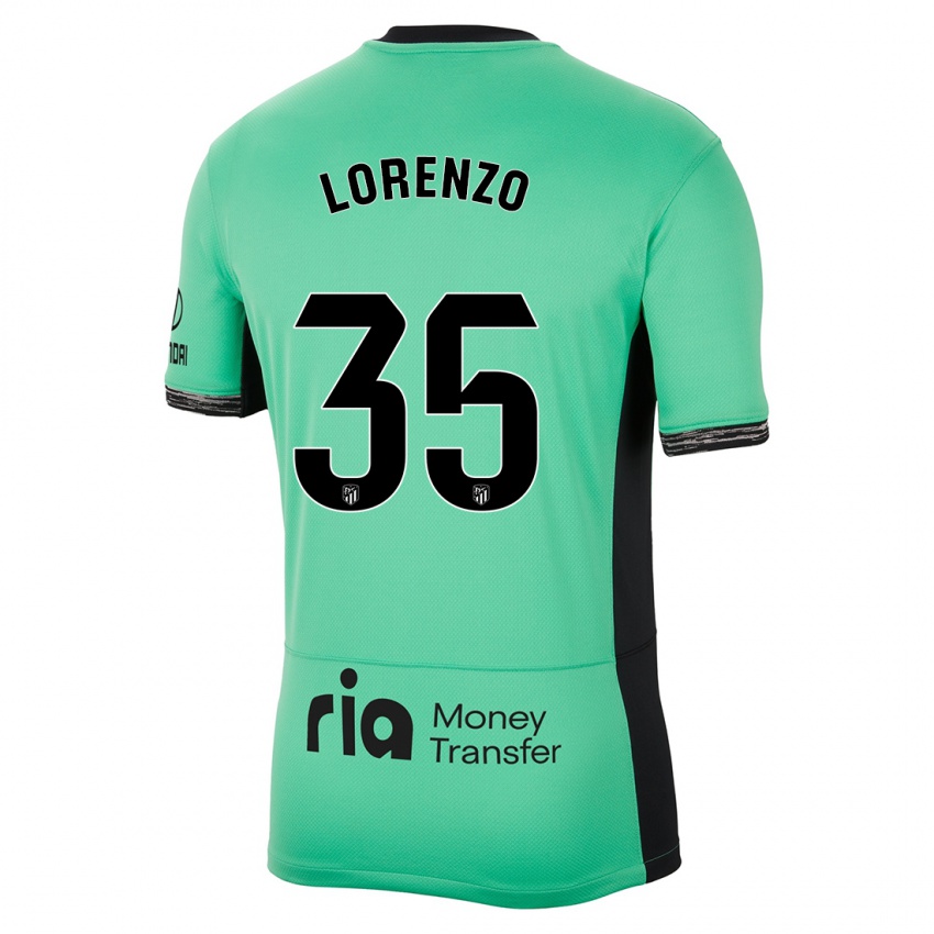 Bambino Maglia Diego Lorenzo #35 Verde Primavera Kit Gara Third 2023/24 Maglietta