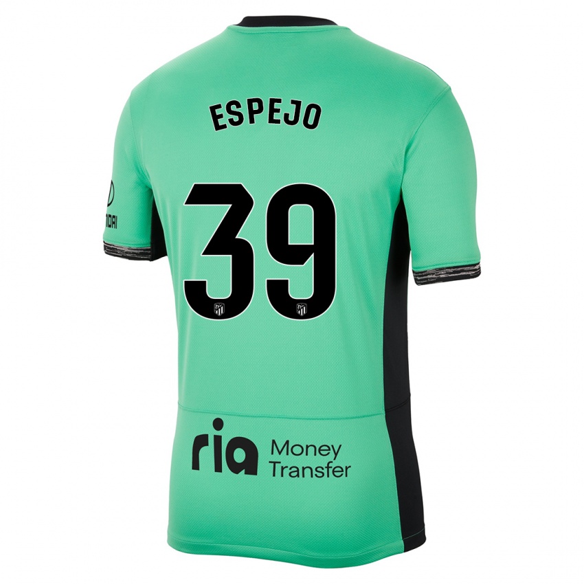 Bambino Maglia Diego Espejo #39 Verde Primavera Kit Gara Third 2023/24 Maglietta