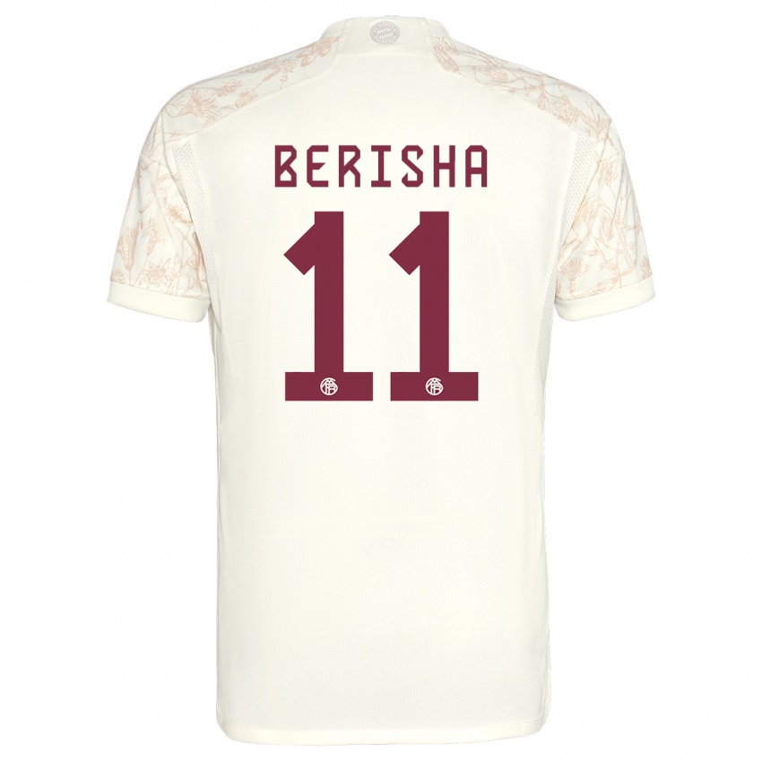 Bambino Maglia Dion Berisha #11 Bianco Kit Gara Third 2023/24 Maglietta