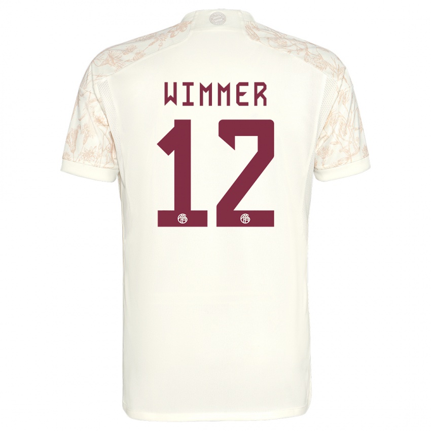 Bambino Maglia Benedikt Wimmer #12 Bianco Kit Gara Third 2023/24 Maglietta