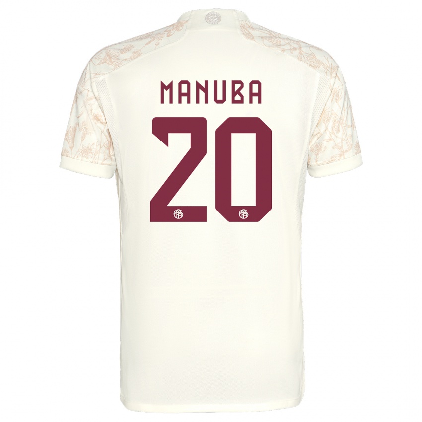 Bambino Maglia Vincent Manuba #20 Bianco Kit Gara Third 2023/24 Maglietta