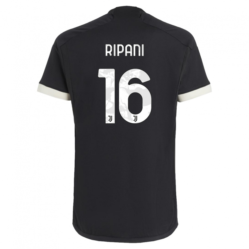 Bambino Maglia Diego Ripani #16 Nero Kit Gara Third 2023/24 Maglietta