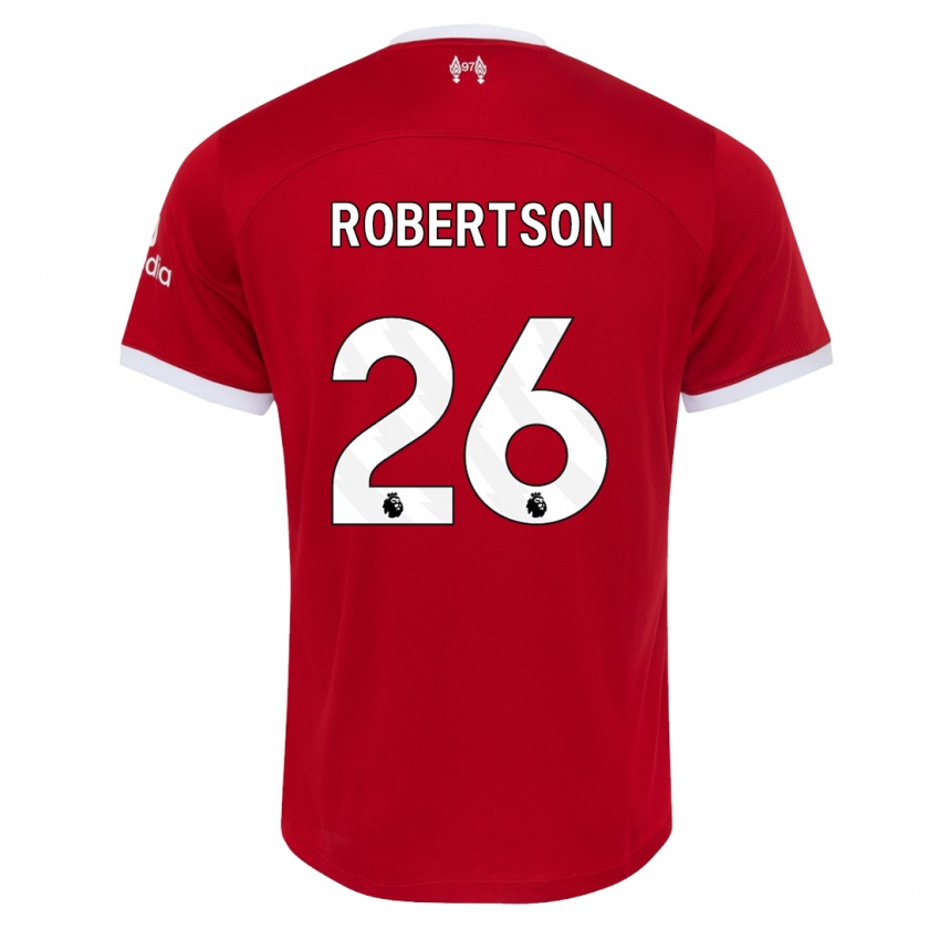 Uomo Maglia Andrew Robertson #26 Rosso Kit Gara Home 2023/24 Maglietta