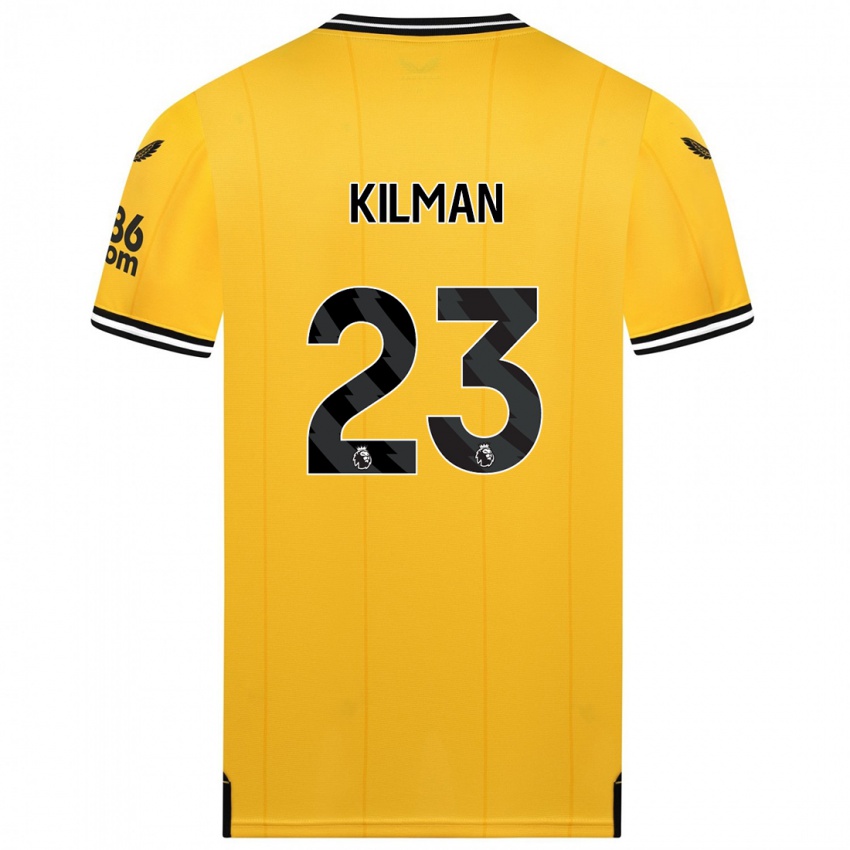 Uomo Maglia Max Kilman #23 Giallo Kit Gara Home 2023/24 Maglietta