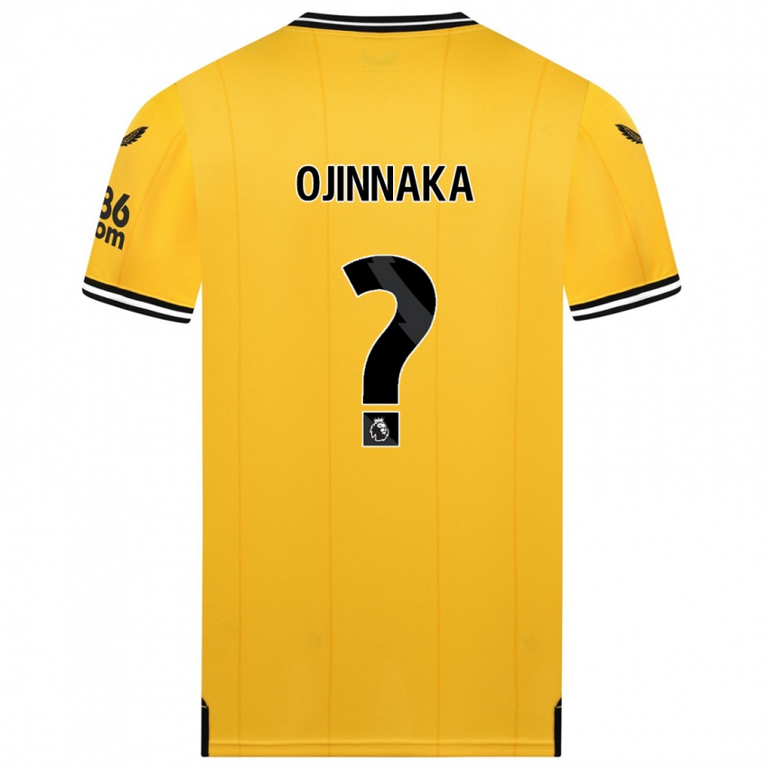 Uomo Maglia Temple Ojinnaka #0 Giallo Kit Gara Home 2023/24 Maglietta