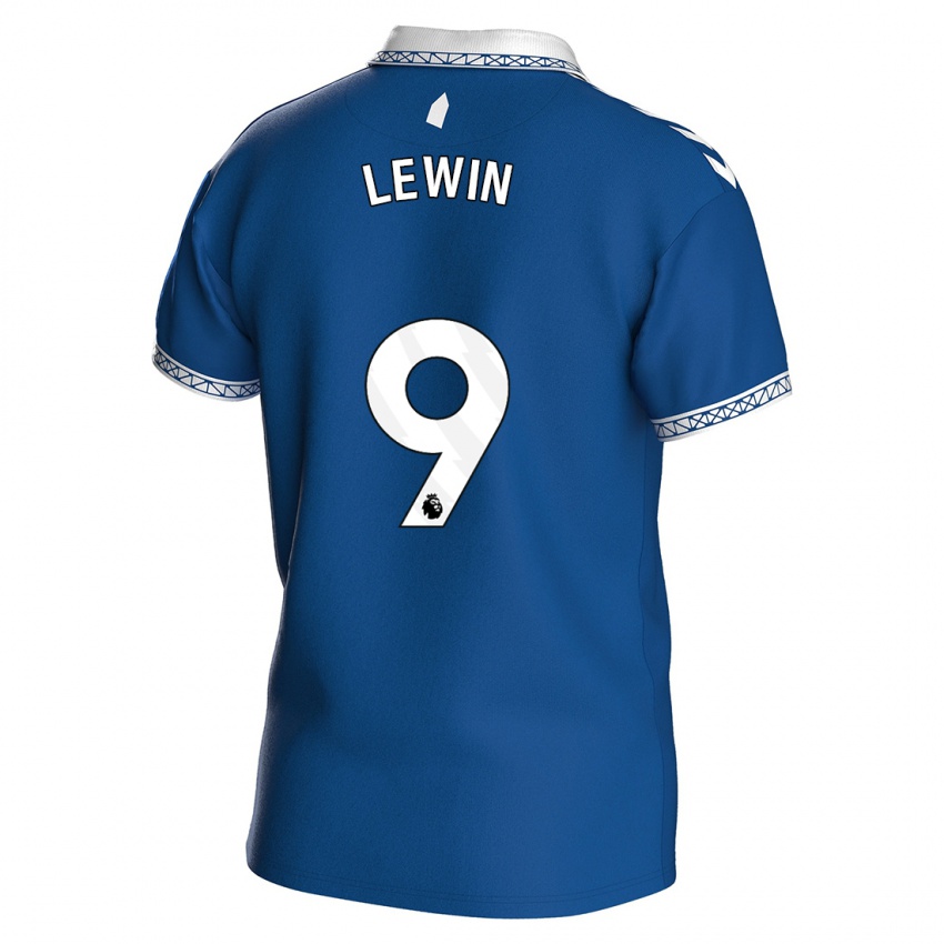 Uomo Maglia Dominic Calvert-Lewin #9 Blu Reale Kit Gara Home 2023/24 Maglietta