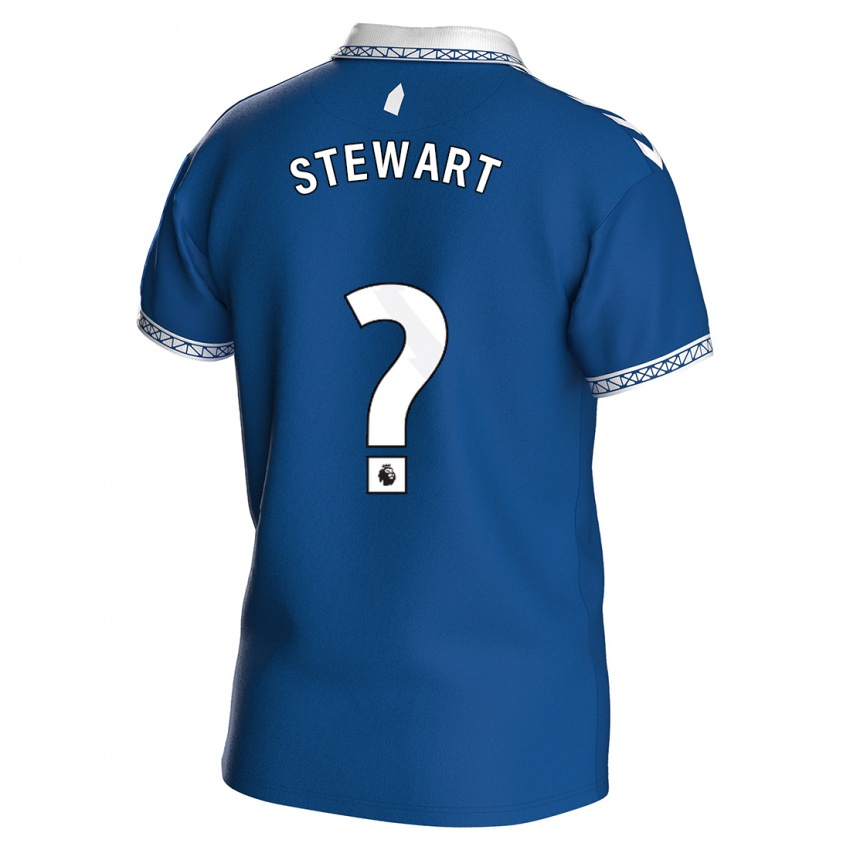 Uomo Maglia Jak Stewart #0 Blu Reale Kit Gara Home 2023/24 Maglietta