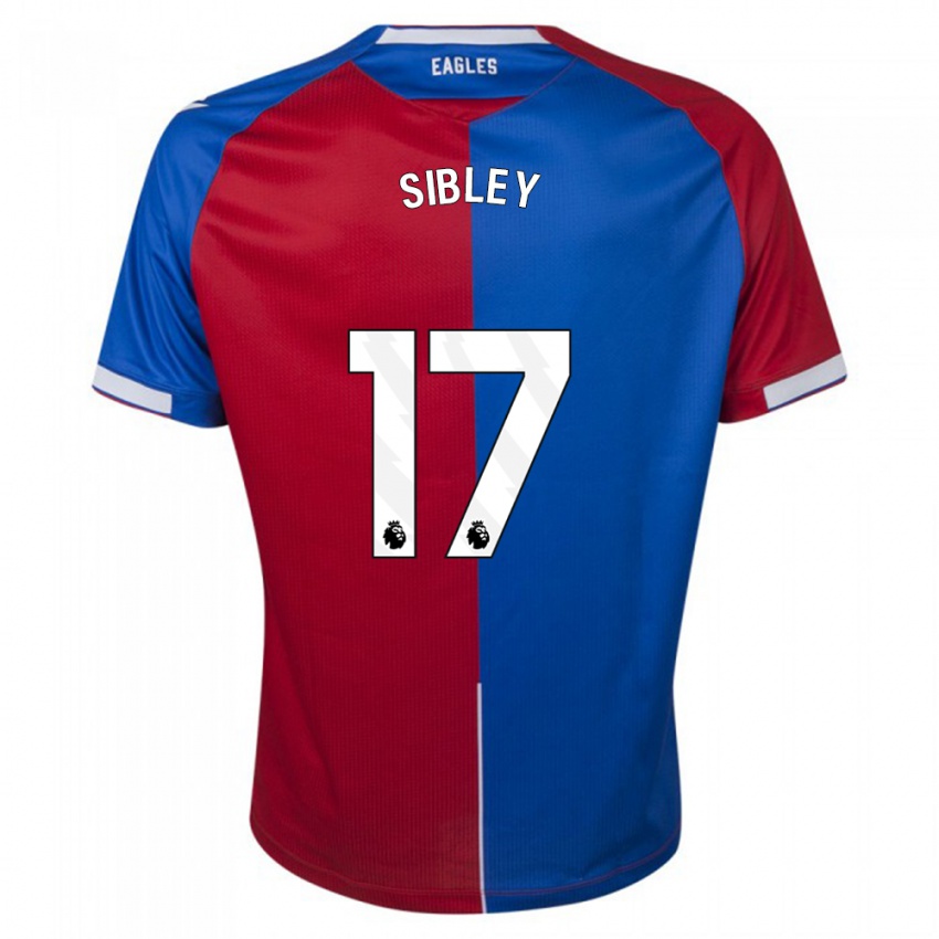 Uomo Maglia Isabella Sibley #17 Rosso Blu Kit Gara Home 2023/24 Maglietta