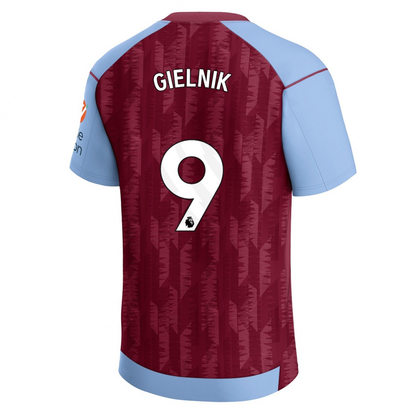 Uomo Maglia Emily Gielnik #9 Blu Bordeaux Kit Gara Home 2023/24 Maglietta