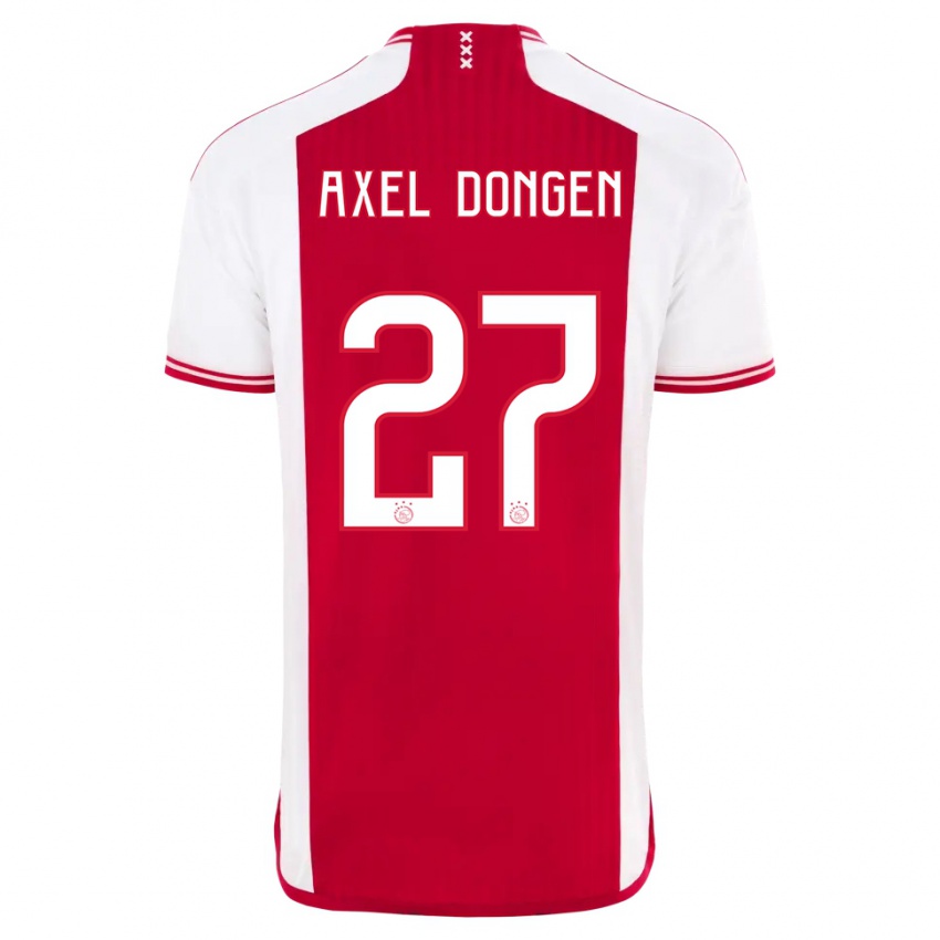 Uomo Maglia Amourricho Van Axel Dongen #27 Rosso Bianco Kit Gara Home 2023/24 Maglietta