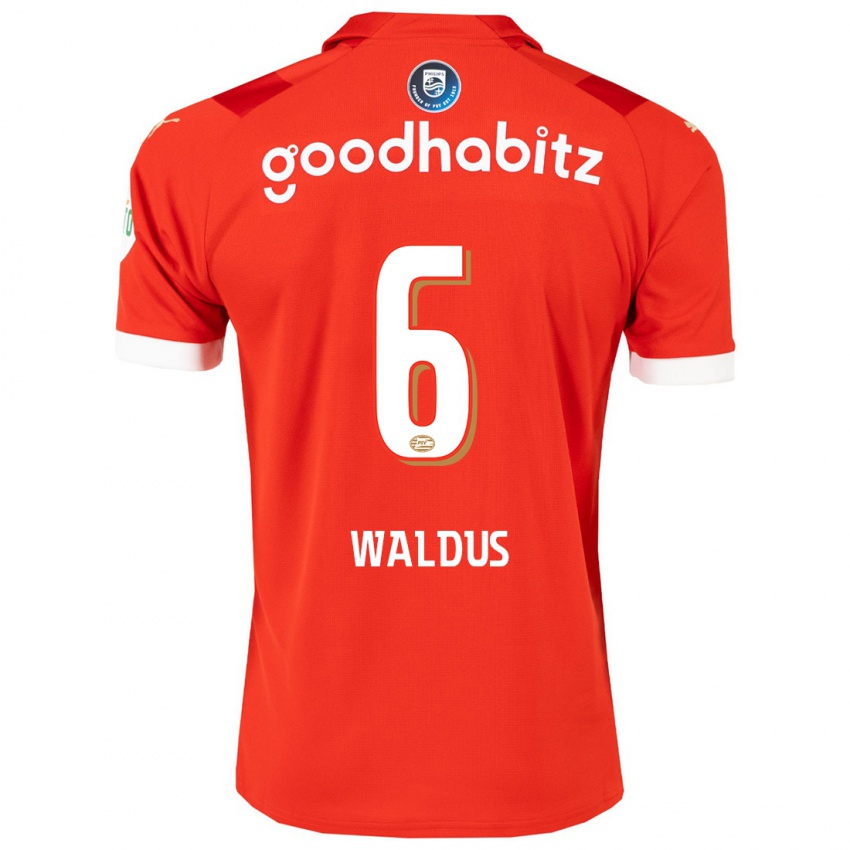 Uomo Maglia Maruschka Waldus #6 Rosso Kit Gara Home 2023/24 Maglietta