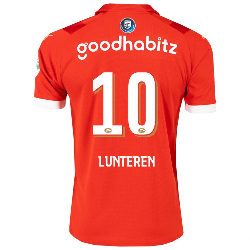 Uomo Maglia Desiree Van Lunteren #10 Rosso Kit Gara Home 2023/24 Maglietta