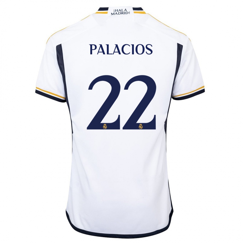 Uomo Maglia Cesar Palacios #22 Bianco Kit Gara Home 2023/24 Maglietta