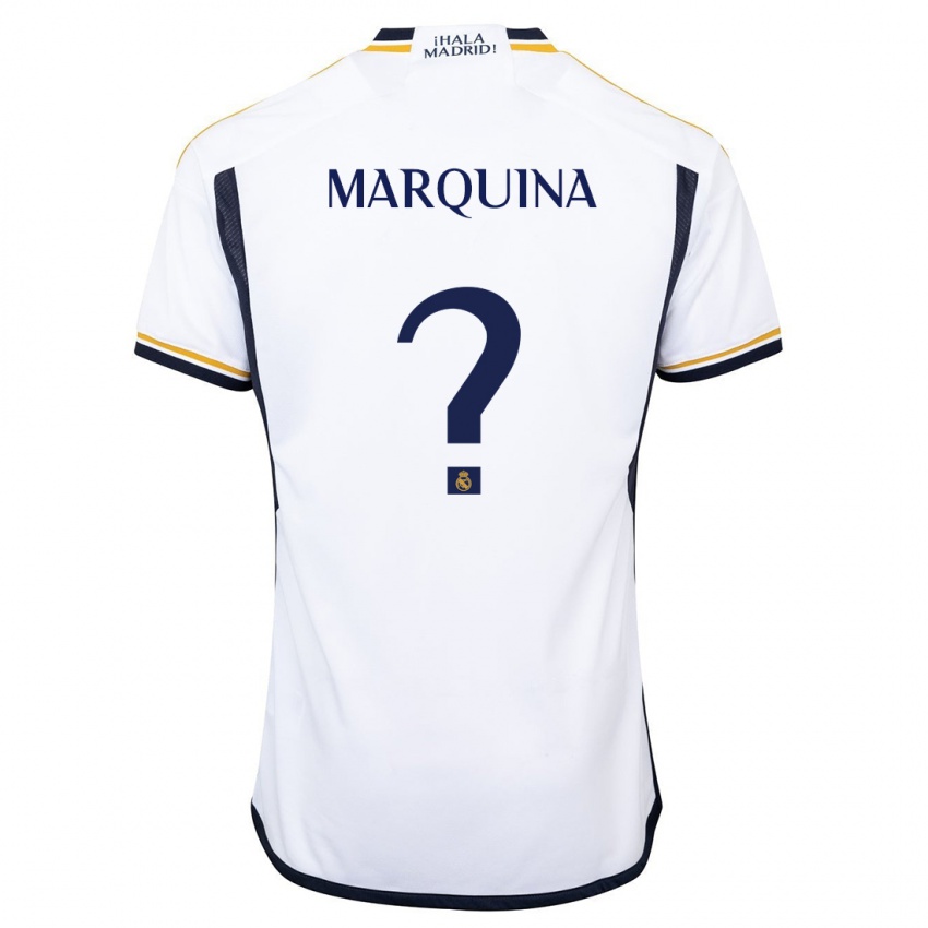 Uomo Maglia Guillermo Marquina #0 Bianco Kit Gara Home 2023/24 Maglietta