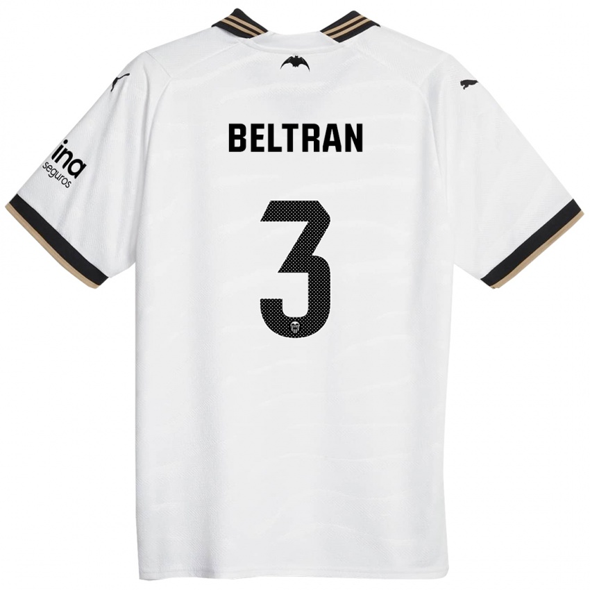 Uomo Maglia Bea Beltran #3 Bianco Kit Gara Home 2023/24 Maglietta