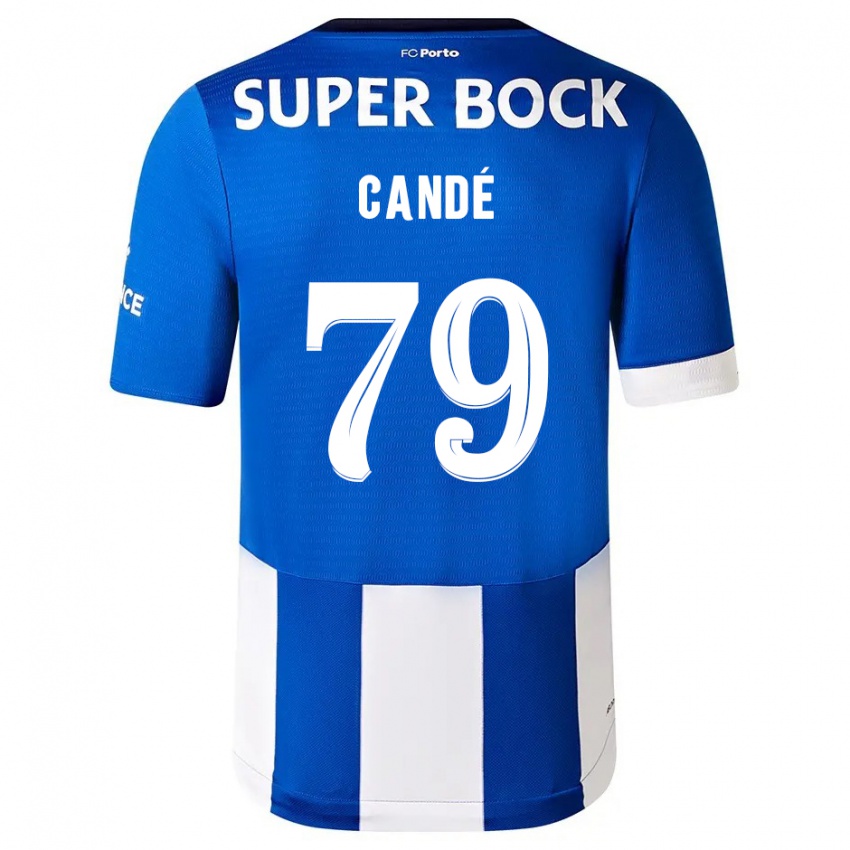 Uomo Maglia Umaro Candé #79 Blu Bianco Kit Gara Home 2023/24 Maglietta