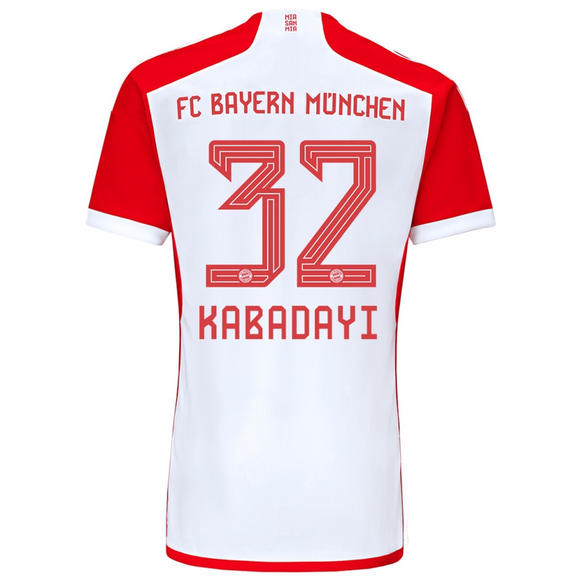 Uomo Maglia Yusuf Kabadayi #32 Rosso Bianco Kit Gara Home 2023/24 Maglietta