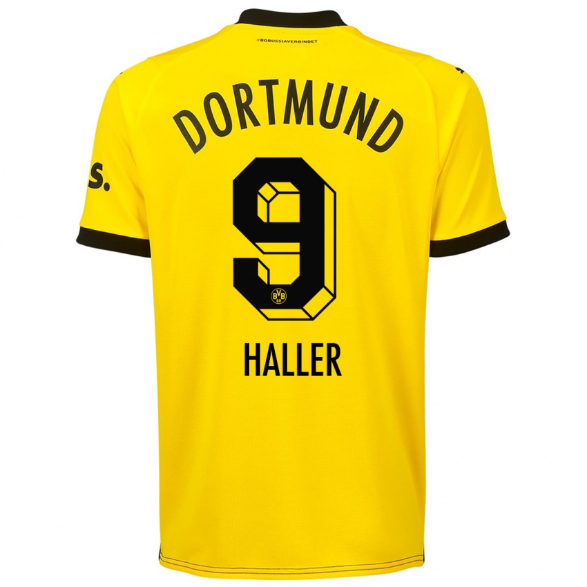 Uomo Maglia Sebastien Haller #9 Giallo Kit Gara Home 2023/24 Maglietta