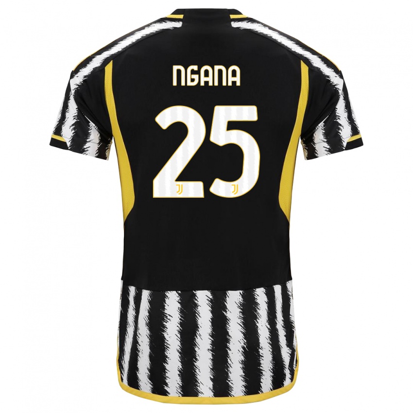 Uomo Maglia Valdes Ngana #25 Nero Bianco Kit Gara Home 2023/24 Maglietta