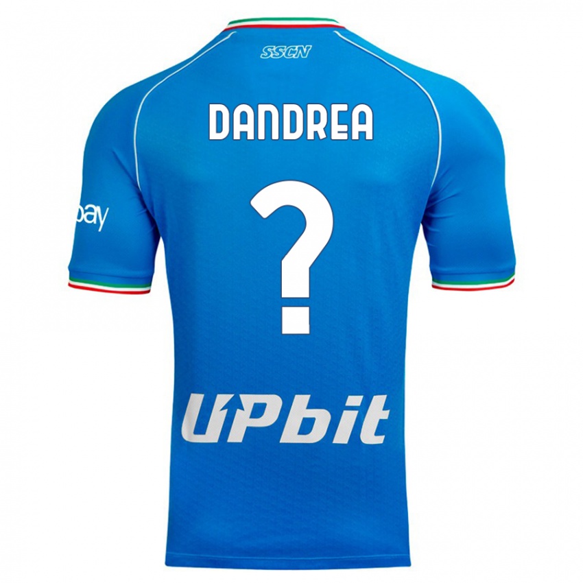 Uomo Maglia Alessandro Dandrea #0 Cielo Blu Kit Gara Home 2023/24 Maglietta