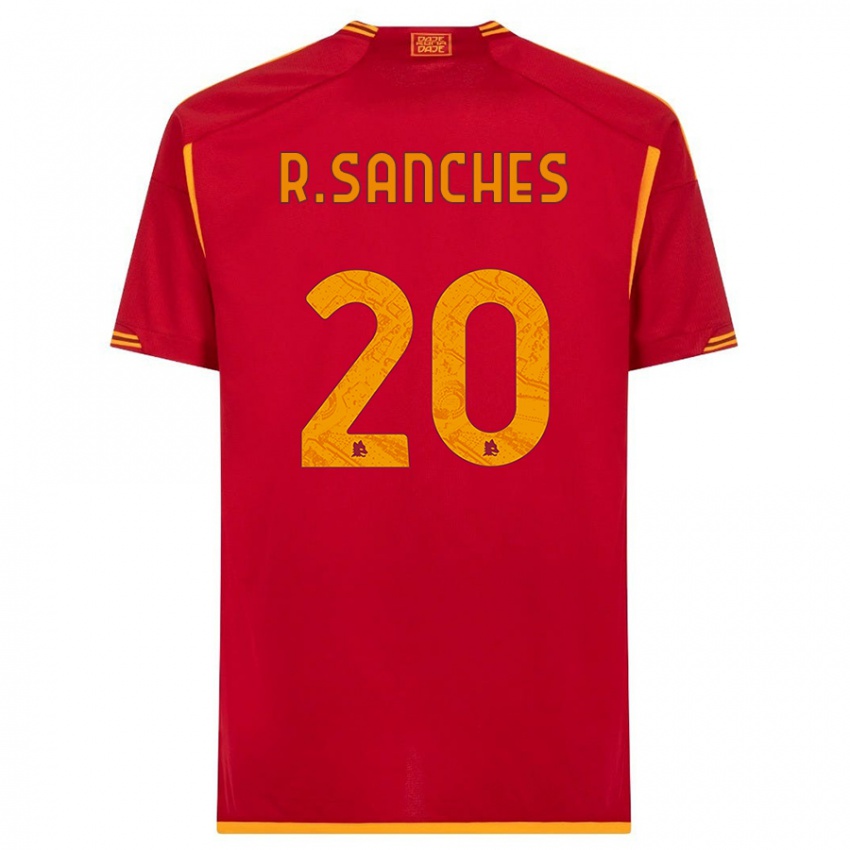 Uomo Maglia Renato Sanches #20 Rosso Kit Gara Home 2023/24 Maglietta