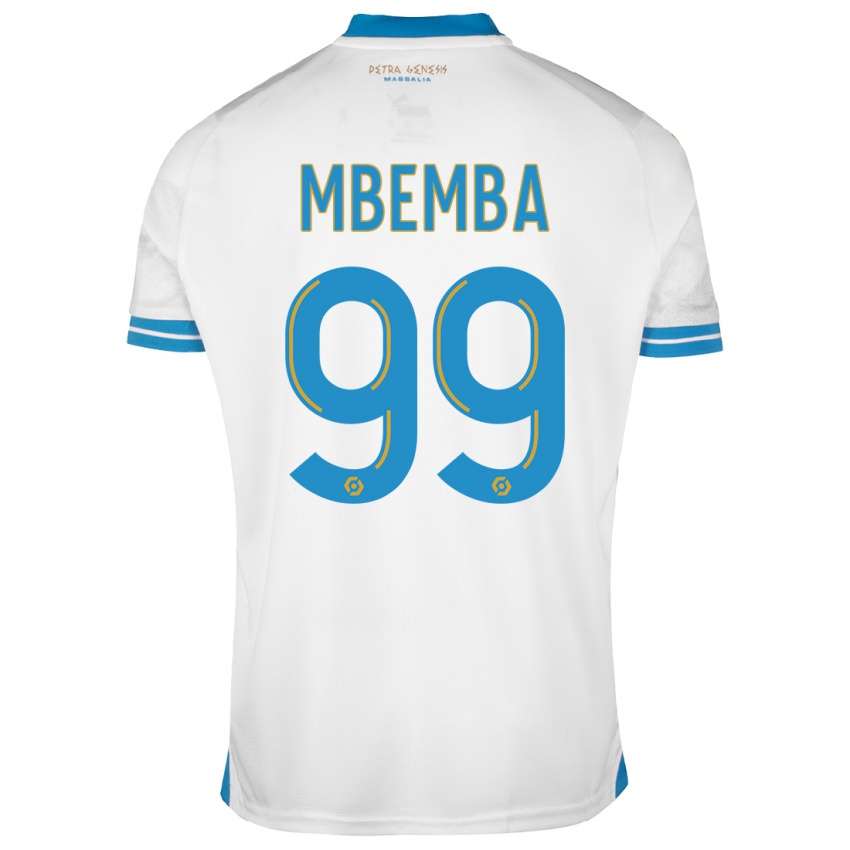 Uomo Maglia Chancel Mbemba #99 Bianco Kit Gara Home 2023/24 Maglietta