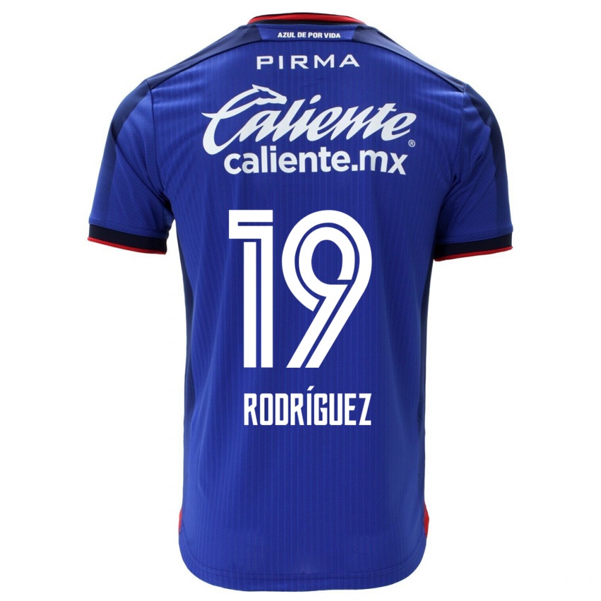 Uomo Maglia Carlos Rodriguez #19 Blu Kit Gara Home 2023/24 Maglietta