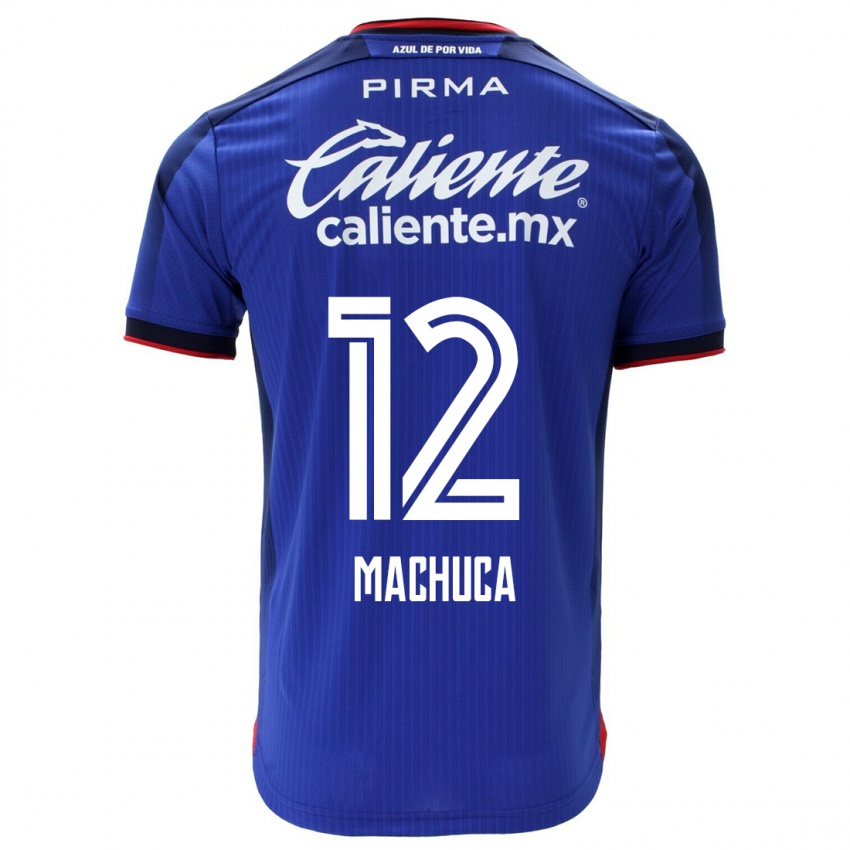 Uomo Maglia Gabriela Machuca #12 Blu Kit Gara Home 2023/24 Maglietta