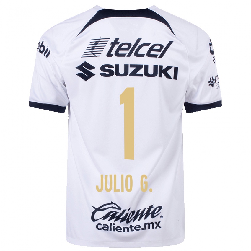 Uomo Maglia Julio Gonzalez #1 Bianco Kit Gara Home 2023/24 Maglietta