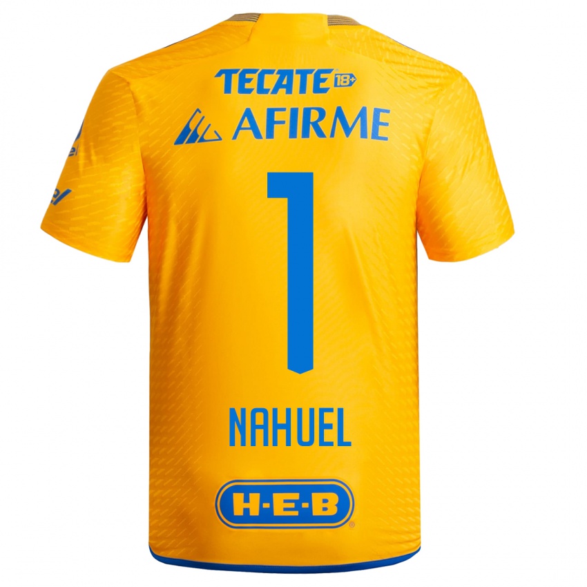 Uomo Maglia Nahuel Guzman #1 Giallo Kit Gara Home 2023/24 Maglietta