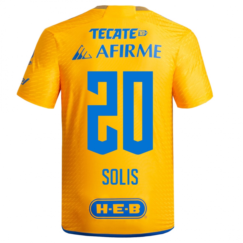 Uomo Maglia Ofelia Solis #20 Giallo Kit Gara Home 2023/24 Maglietta