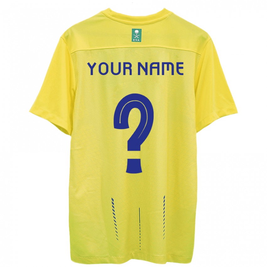 Uomo Maglia Il Tuo Nome #0 Giallo Kit Gara Home 2023/24 Maglietta