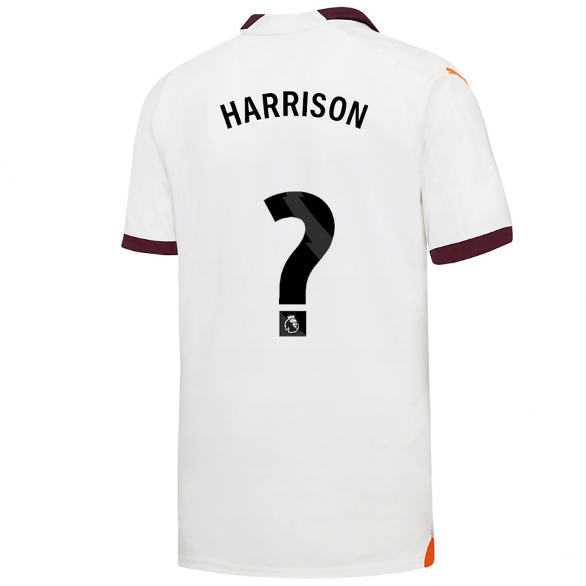 Uomo Maglia Alfie Harrison #0 Bianco Kit Gara Away 2023/24 Maglietta