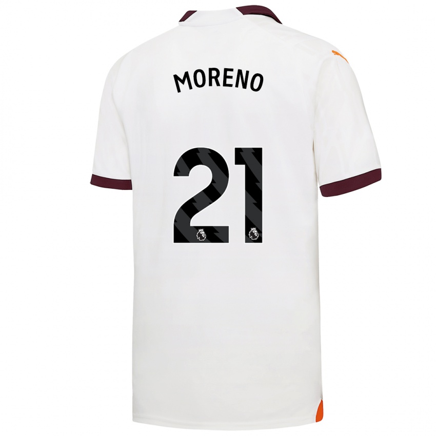 Uomo Maglia Marlos Moreno #21 Bianco Kit Gara Away 2023/24 Maglietta